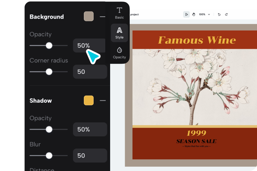 Customize the design